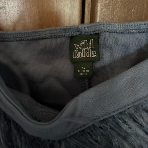 Women's Sleeveless Feather Trim Bodycon Dress - Wild Fable Size XL Slate Blue - Picture 5 of 6